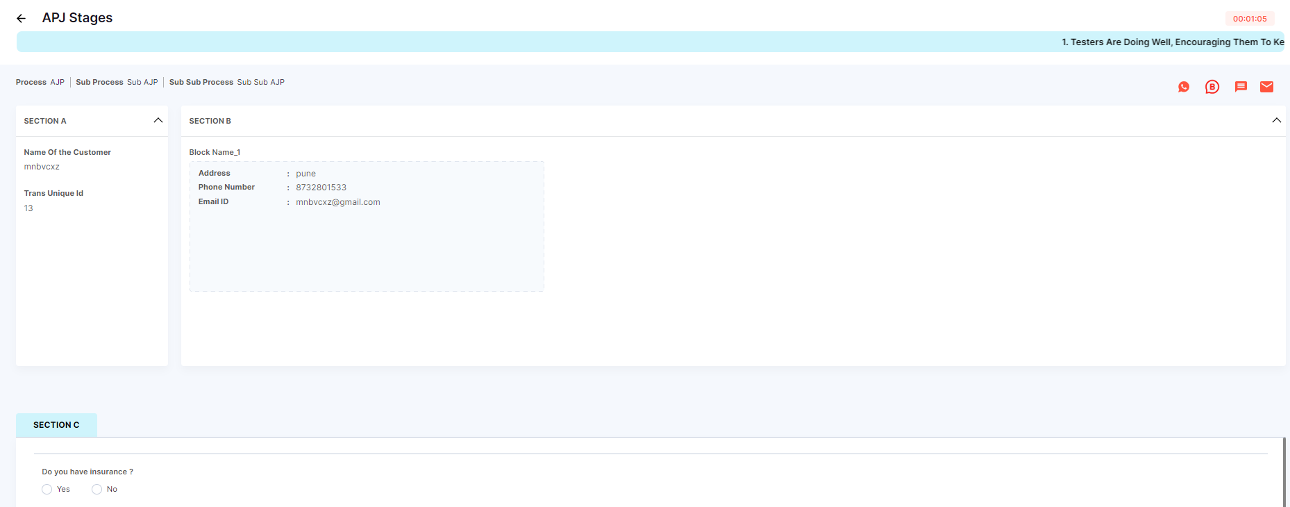 STEPS FOR CALL LOG EYE ICON