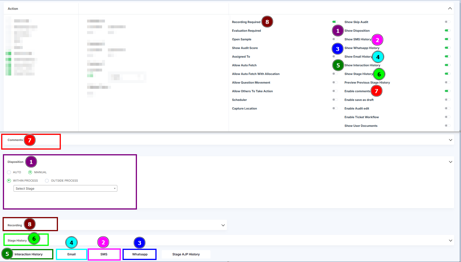 CALL LOG TAB VIEW PAGE