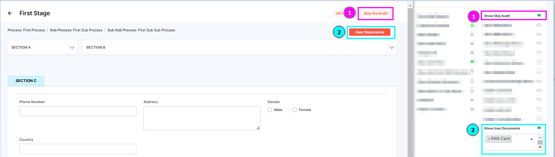 CALL LOG TAB VIEW PAGE