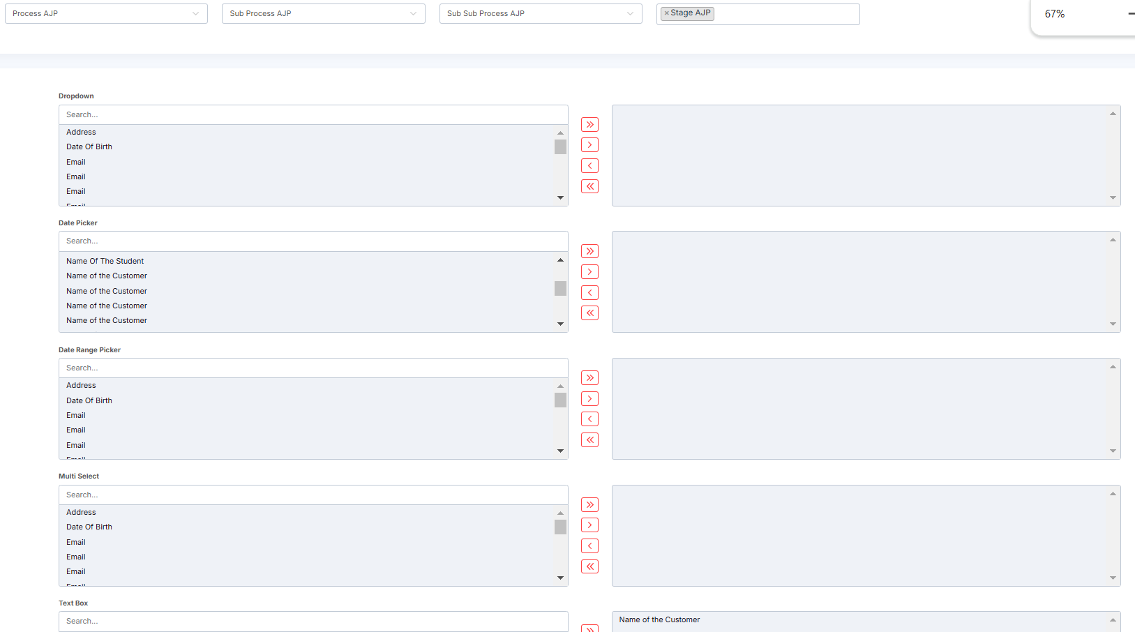 GLOBAL FILTER SELECTION