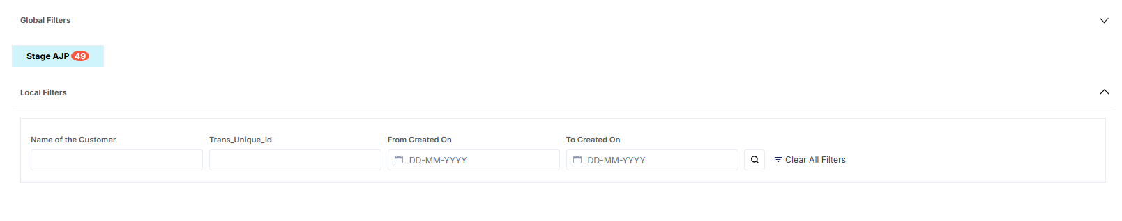 CALL LOG TAB VIEW PAGE
