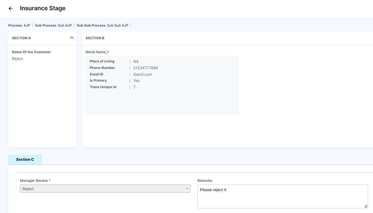 REJECT AUDIT FORM EYE ICON