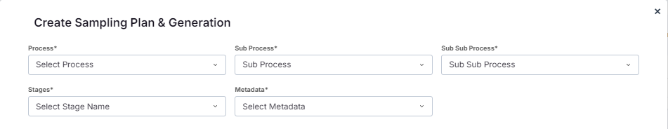 SAMPLE PLAN & GENERATION FORM