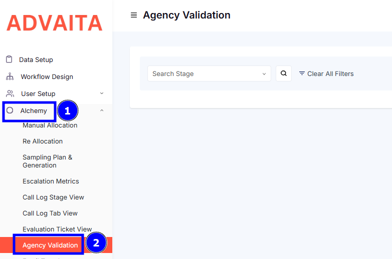 STEPS FOR AGENCY VALIDATION