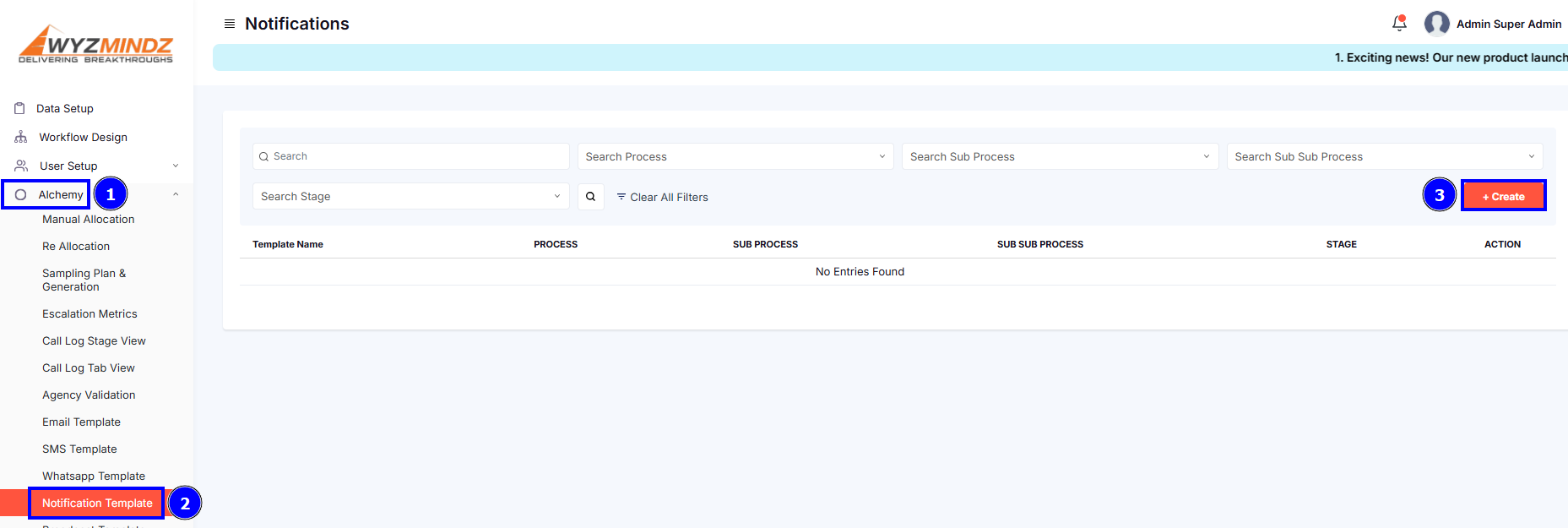 STEPS FOR NOTIFICATION TEMPLATE
