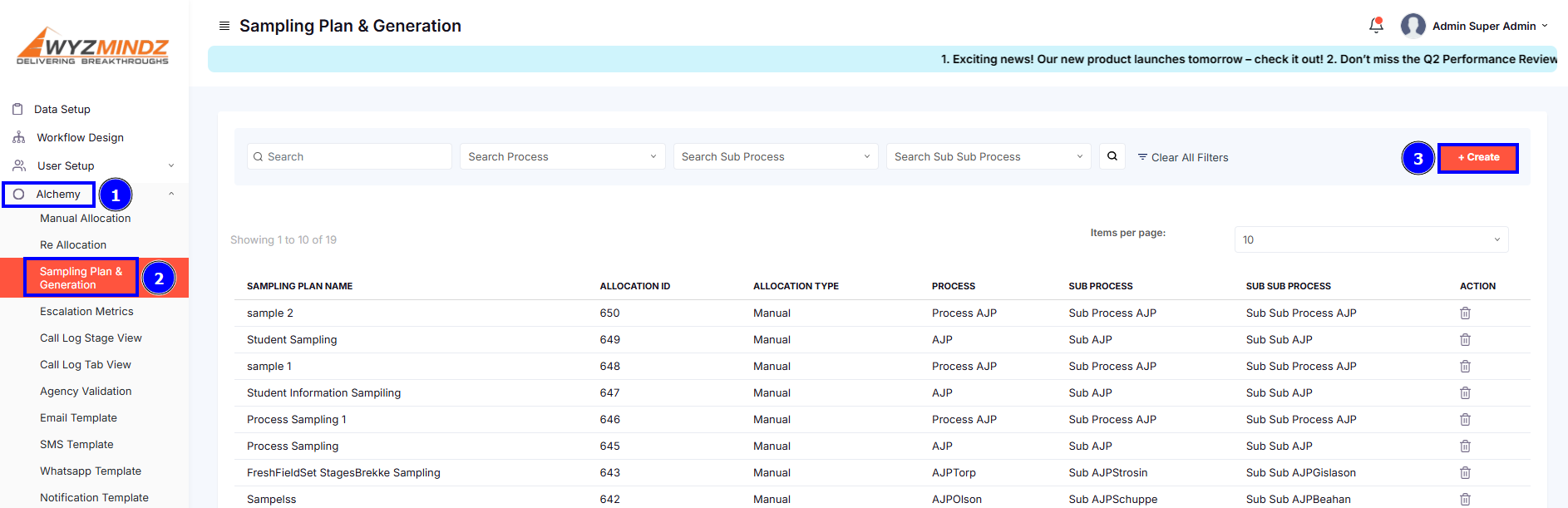STEPS FOR SAMPLE PLAN GENERATION