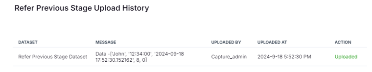 REFER PREVIOUS STAGE ACTION