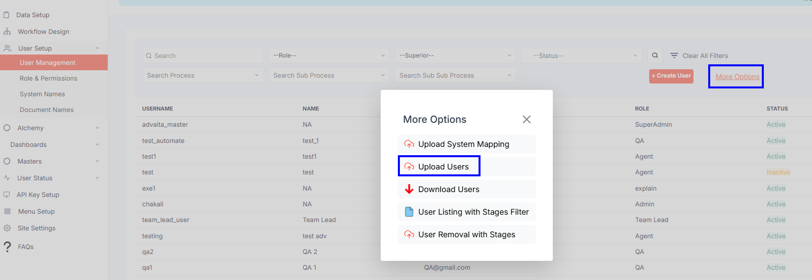 USER MANAGEMENT UPLOAD ICON
