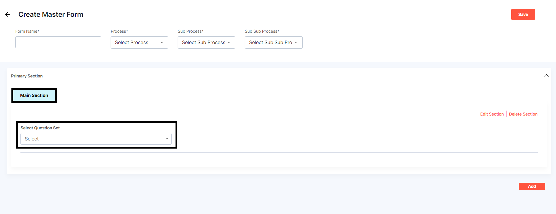 MASTER FORM PRIMARY SECTION